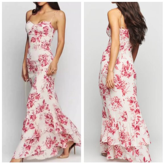 Reformation Dresses & Skirts - NWT Reformation Fallon Maxi Dress Sz4 Paris Floral